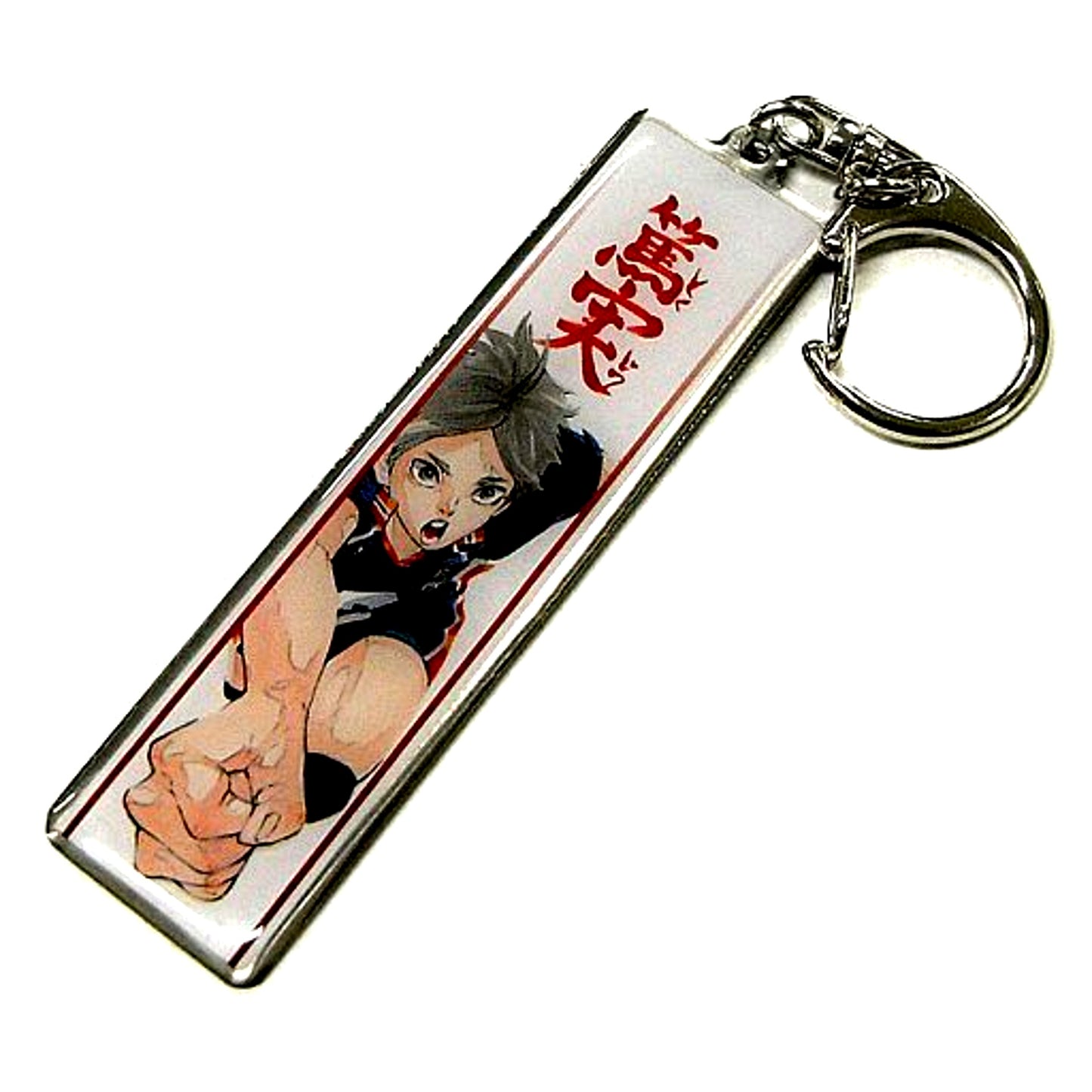 Koushi Sugawara Haikyu!! Exhibition Nagoya Metal Keychain Collection Play Style Image Setter [USED]