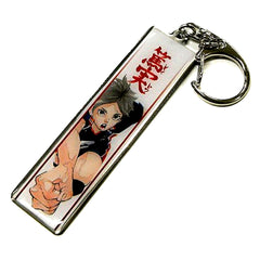 Koushi Sugawara Haikyu!! Exhibition Nagoya Metal Keychain Collection Play Style Image Setter [USED]