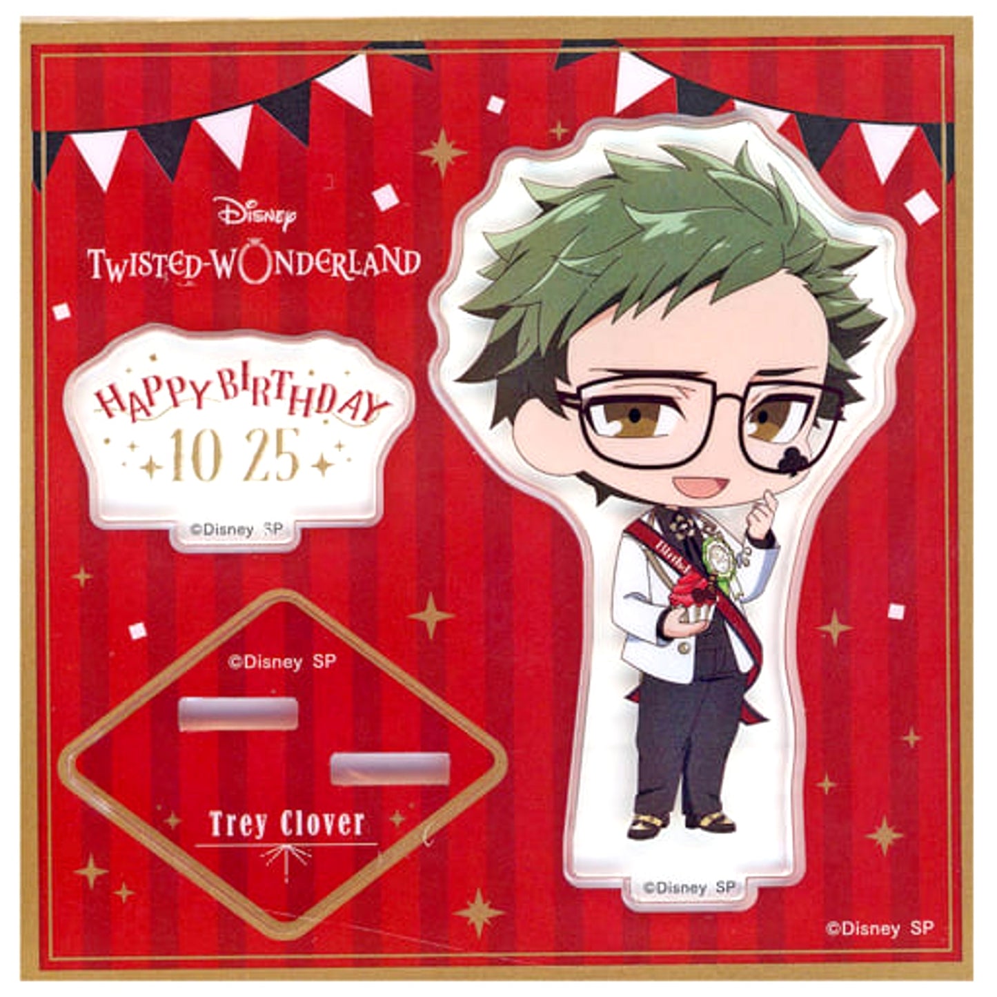 Disney Twisted-Wonderland Trey Clover Acrylic Stand from Trey Clover Birthday Set Acrylic Stands [USED]