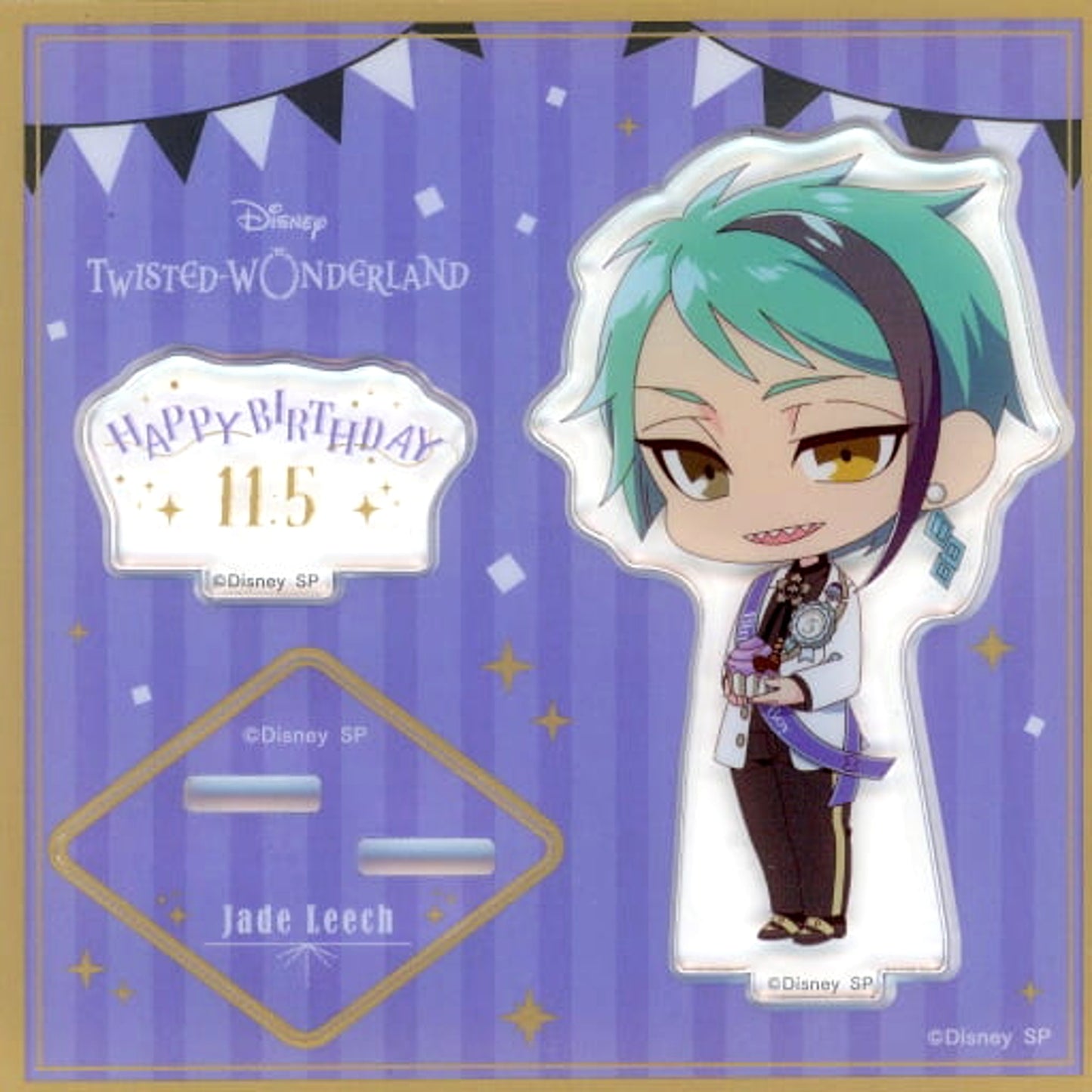 Twisted-Wonderland Jade Leech Birthday Set Acrylic Stand Single Item Acrylic Stands [USED]
