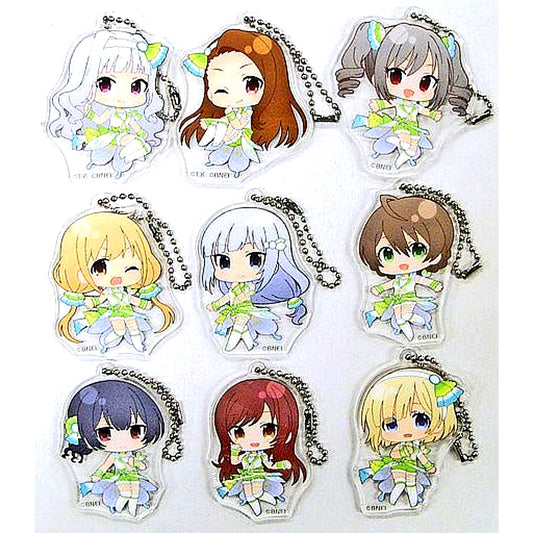Set of 9 The Idolmaster Starlit Season x Lawson Acrylic Keychain [USED]