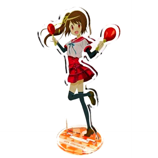 Tsuruno Yui Magia Record Puella Magi Madoka Magica Side Story x Karaoke no Tetsujin Acrylic Stand [USED]