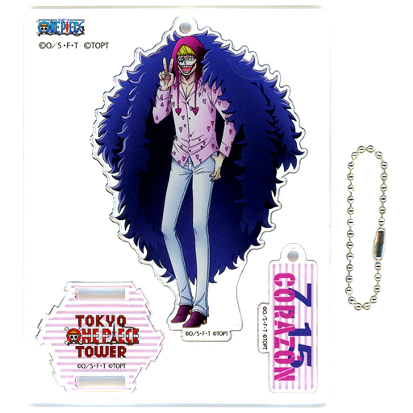 Corazon One Piece Birthday Acrylic Stand Charm 2020 Tokyo One Piece Tower Mugiwara Store Limited [USED]