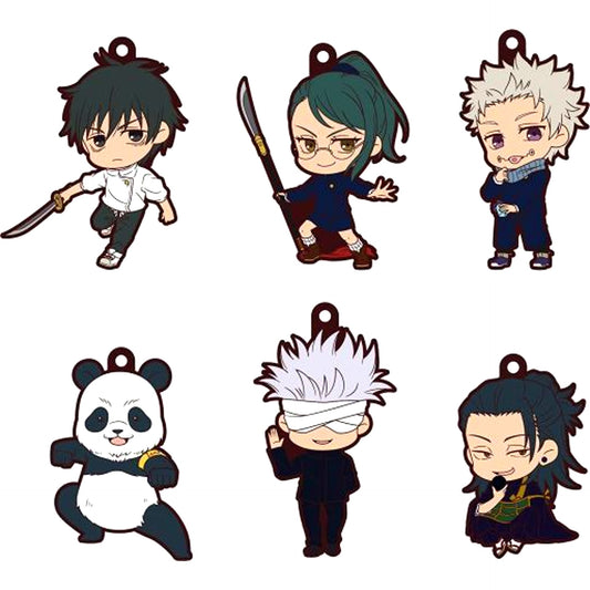 Set of 6 Jujutsu Kaisen 0 The Movie Trading Rubber Mascot [USED]