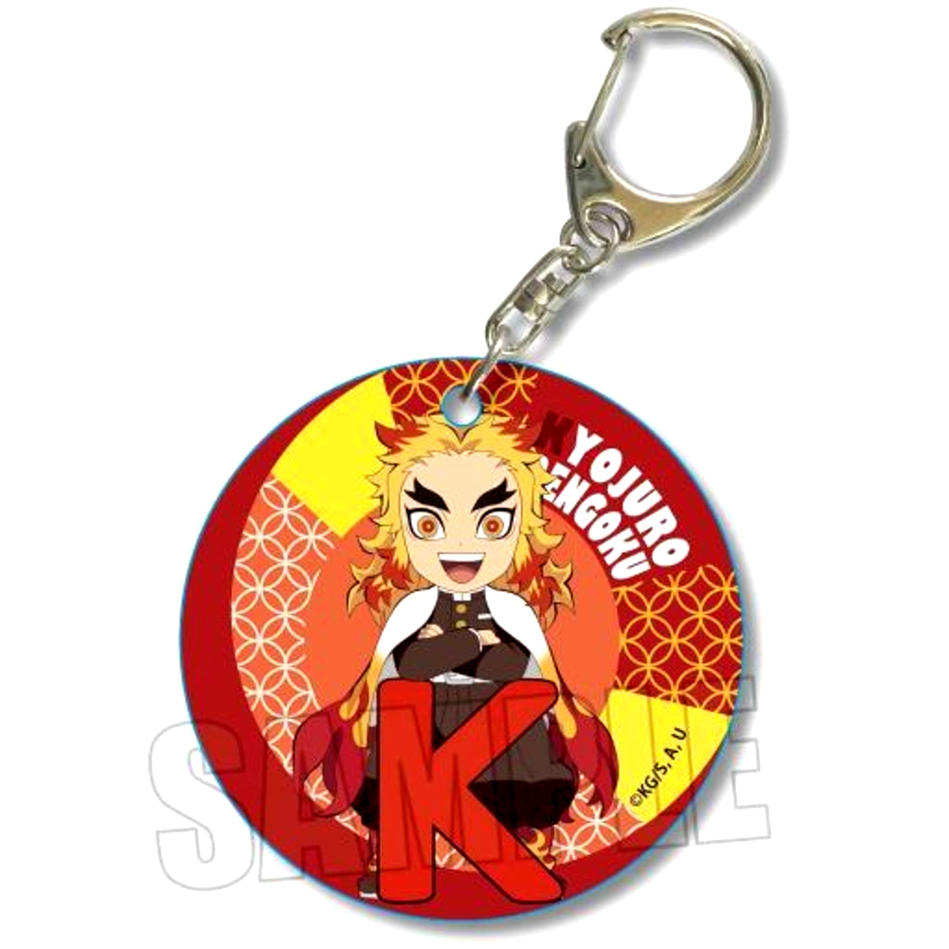 Kyojuro Rengoku Alphabet Ver. Demon Slayer Yawaraka Clear Charm [USED]