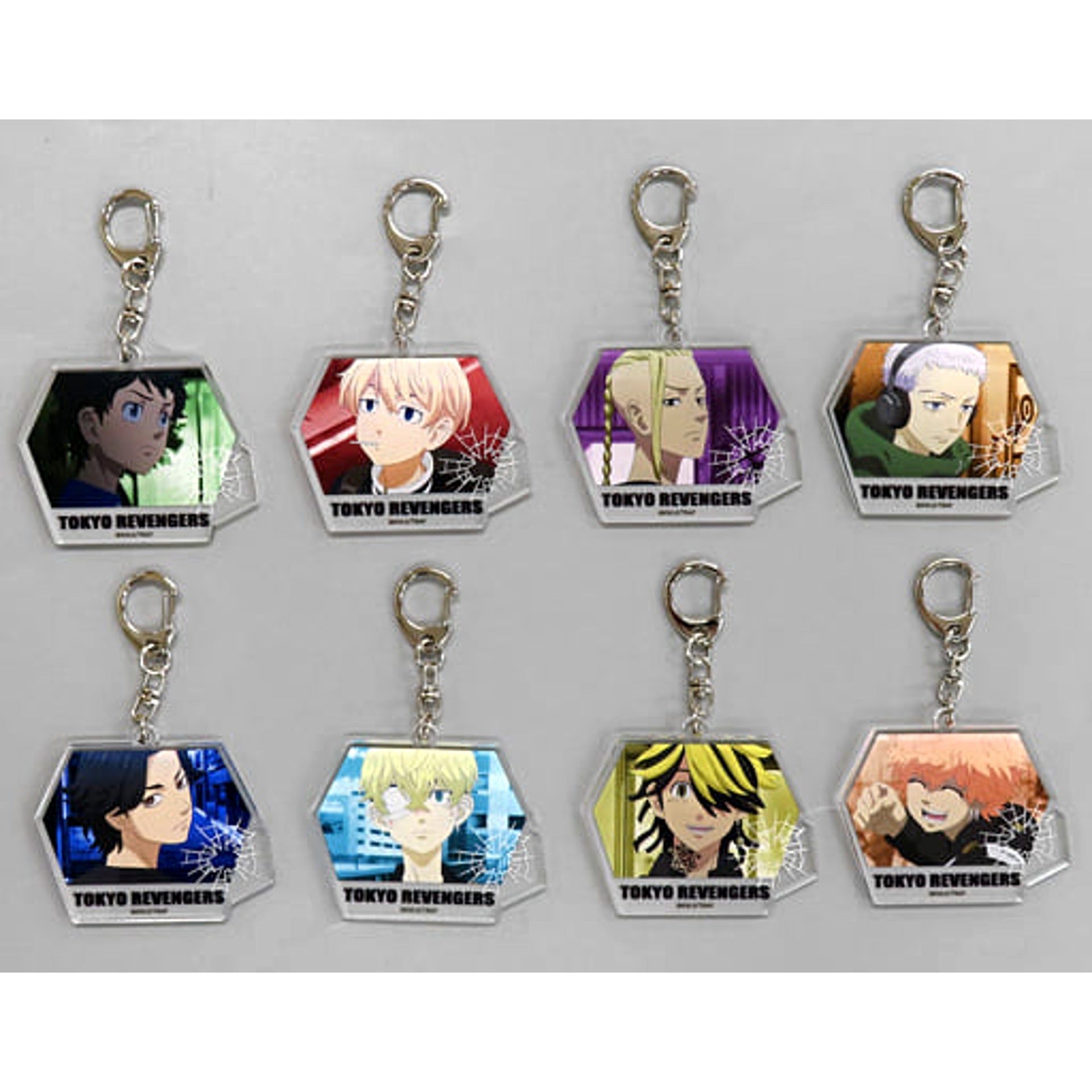 Tokyo Revengers Manjiro Sano & Others Acrylic Keychain Collection Screenshot 2 Don Quijote Limited All 8 Types Set Keychains [USED]