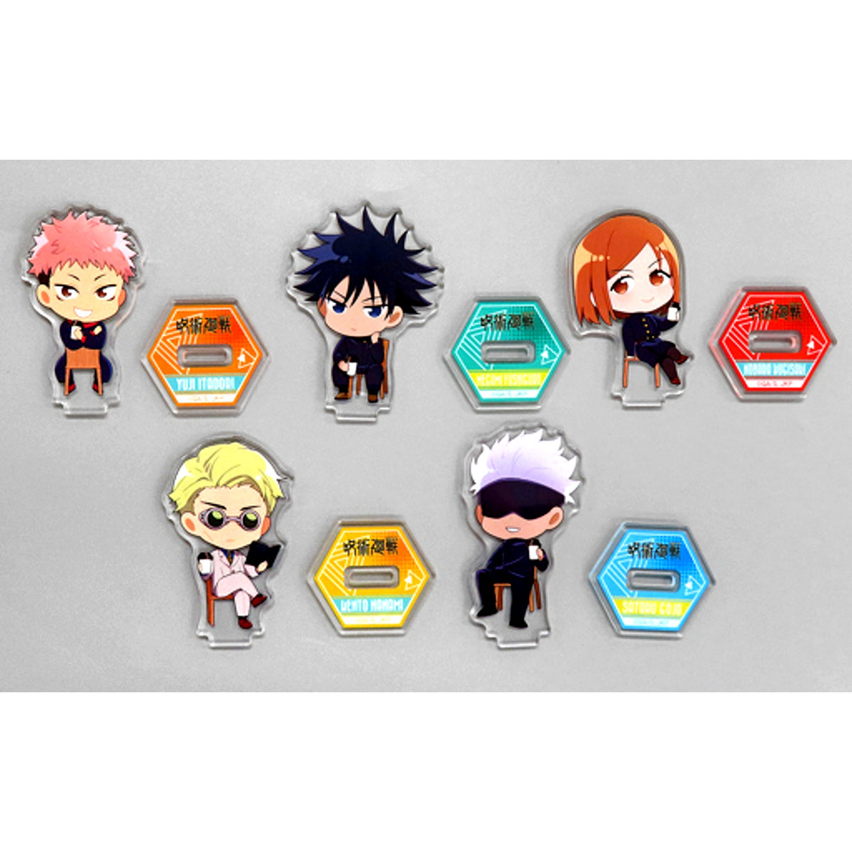 Set of 5 Jujutsu Kaisen x FamilyMart Original Acrylic Stand [USED]