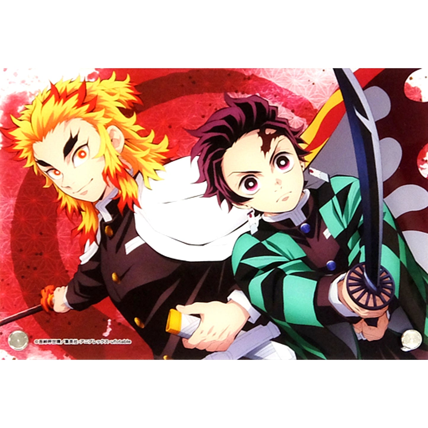 B. Tanjiro Kamado & Kyojuro Rengoku Mini Acrylic Art Panel Demon Slayer: Kimetsu no Yaiba [USED]