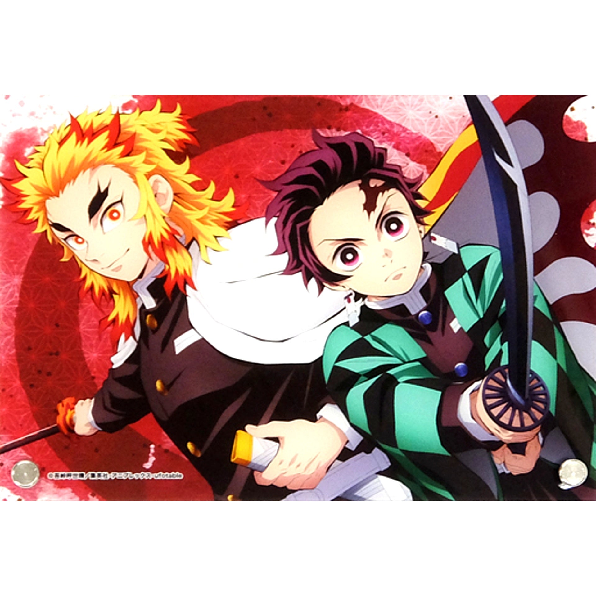 B. Tanjiro Kamado & Kyojuro Rengoku Mini Acrylic Art Panel Demon Slayer: Kimetsu no Yaiba [USED]