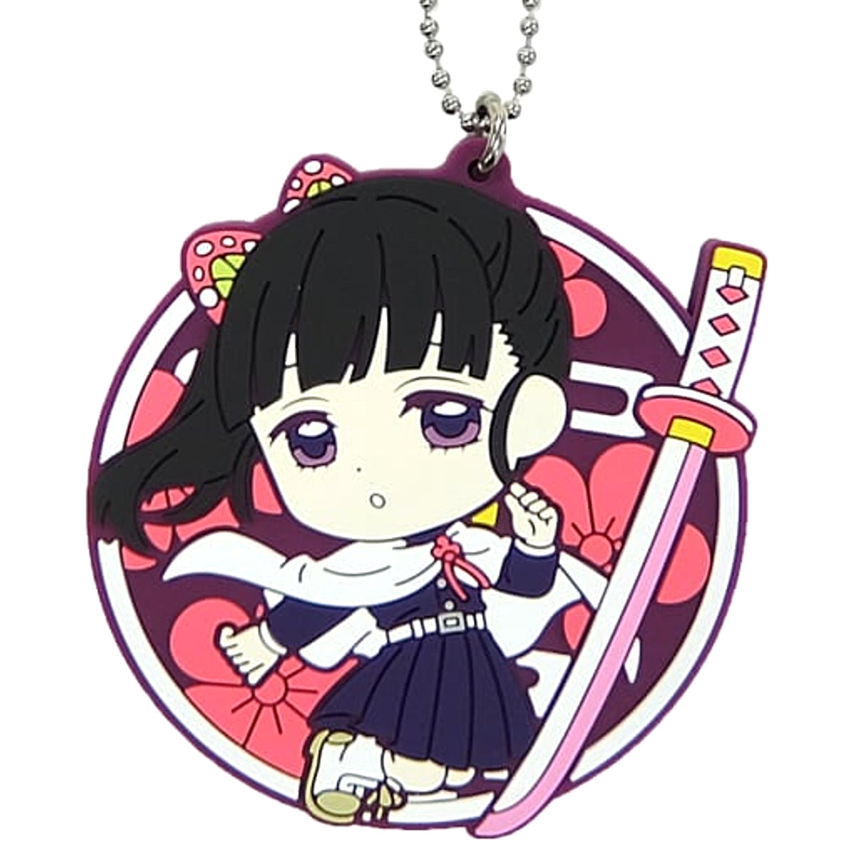 Demon Slayer: Kimetsu no Yaiba Kanao Tsuyuri Ichiban Kuji Katana o Furui Kokoro o Moyase Kyunchara rubber mascot Kyunchara Illustrations Prize H [USED]