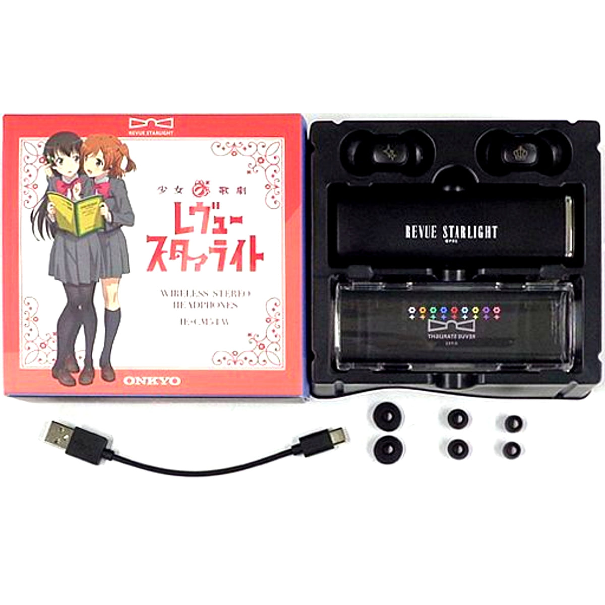 Karen Aijo & Hikari Kagura True Wireless Earphones Revue Starlight x Onkyo [USED]