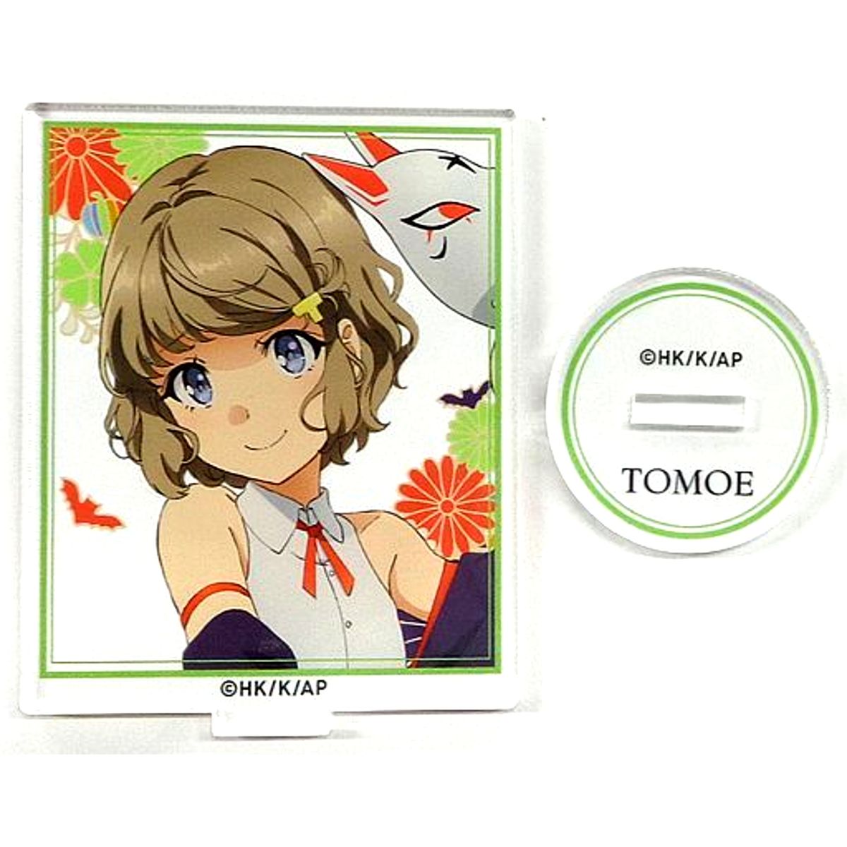 Tomoe Koga Face Japanese Style Halloween Version Hand-drawn Illustration Trading Acrylic Stand Rascal Does Not Dream of Bunny Girl Senpai [USED]