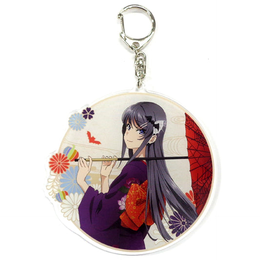 Mai Sakurajima Japanese Halloween ver Illustration BIG Acrylic Keychain Rascal Does Not Dream of Bunny Girl Senpai [USED]