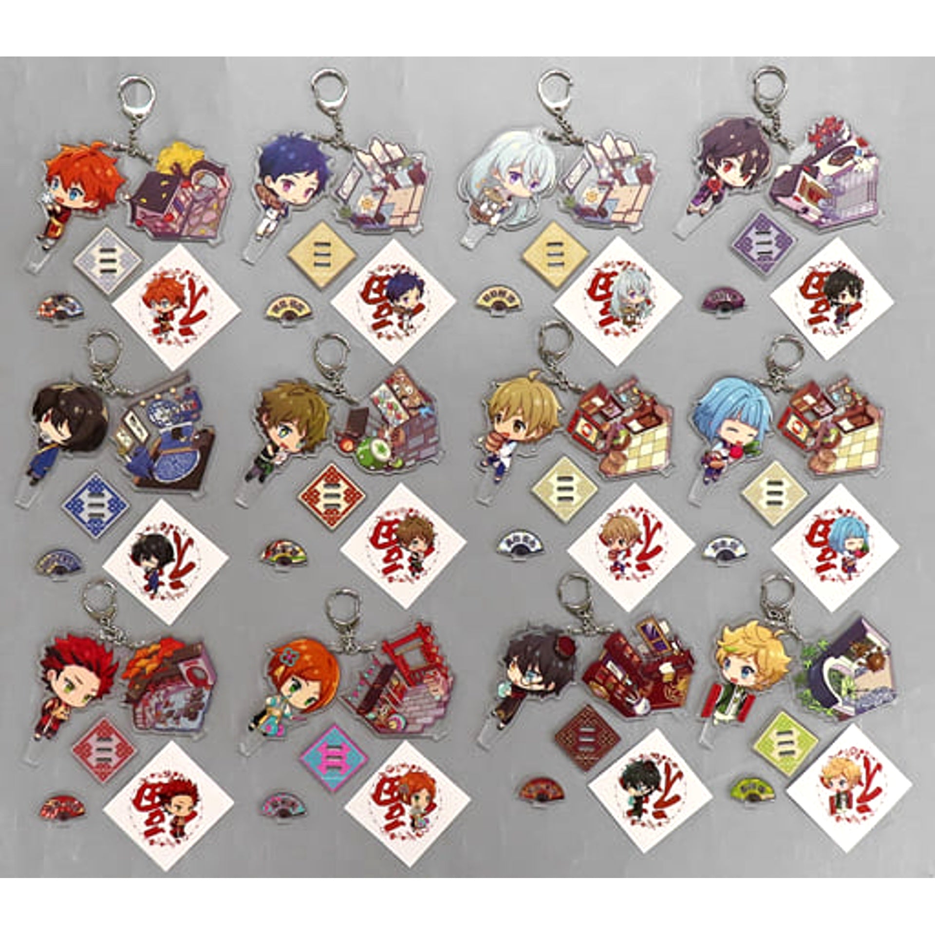 Ensemble Stars! Subaru Akehoshi & Others All 12 Types Set New Year Acrylic Stand Kou China Limited Acrylic Stands [USED]