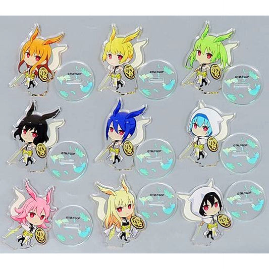 Lancer Valkyrie Fate/Grand Order SD Art Mini Acrylic Figure Set of 9 1/7 Scale ATBC PVC and ABS Painted Figure ANIPLEX+ Limited 3 Figure Bundle Bonus [USED]