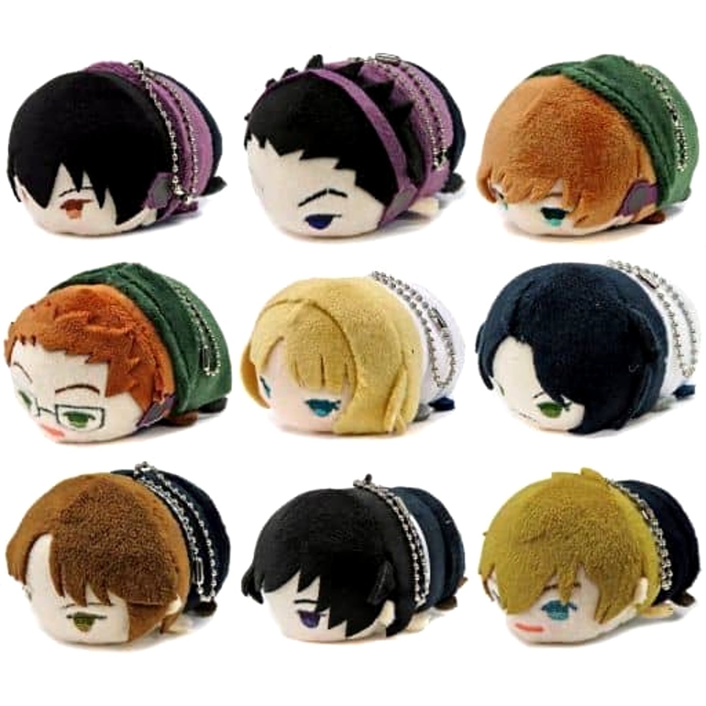 World Trigger Shuji Miwa & Others Mochimochi Mascot Vol.3.0 All 9 Types Set Keychains [USED]