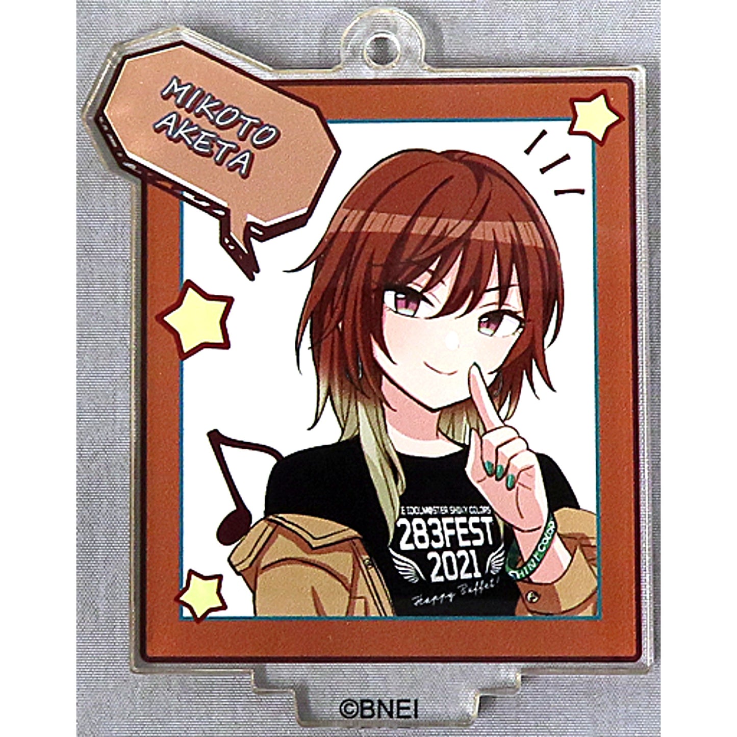 Mikoto Aketa THE IDOLM@STER SHINY COLORS Official Acrylic Stand Keychain Drawn by Gimmy 283 Fes 2045 Happy Buffet [USED]