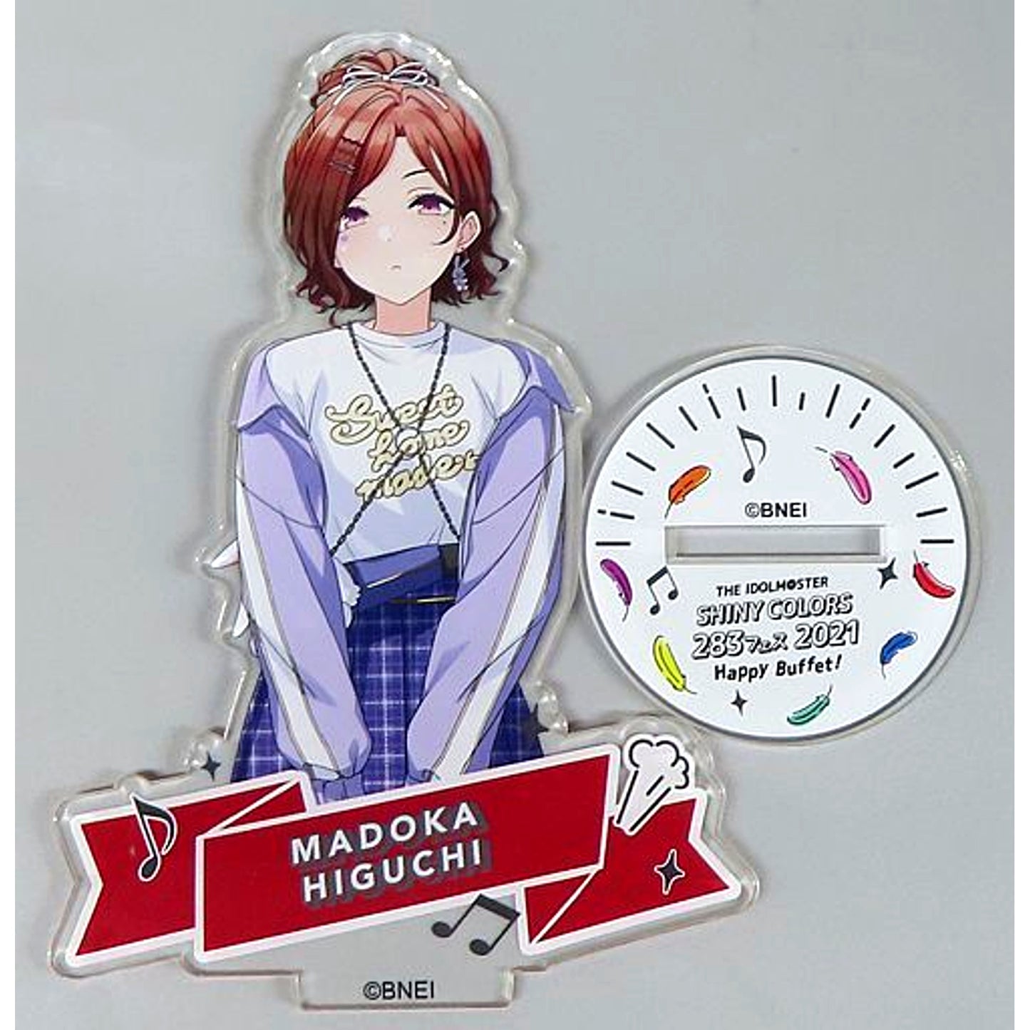 Madoka Higuchi THE IDOLM@STER SHINY COLORS Official Acrylic Stand 283 Fes 2021 Happy Buffet! Ver. [USED]