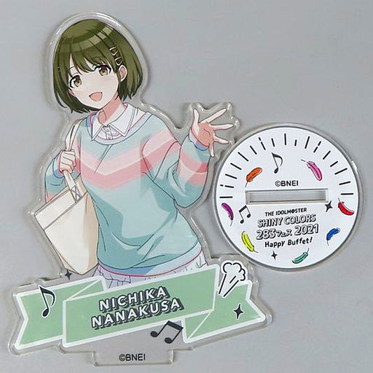 Nichika Nanakusa THE IDOLM@STER SHINY COLORS Official Acrylic Stand 283 Fes 2021 Happy Buffet! Ver. [USED]