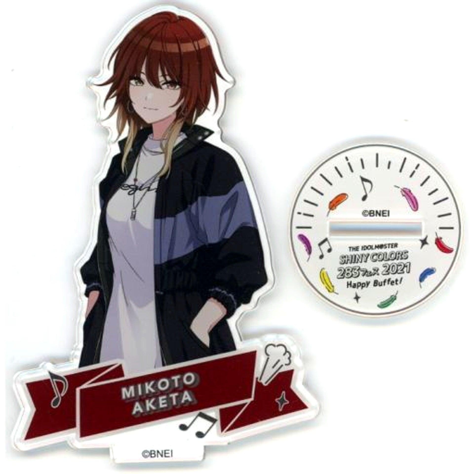 Mikoto Aketa THE IDOLM@STER SHINY COLORS Official Acrylic Stand 283 Fes 2021 Happy Buffet! Ver. [USED]