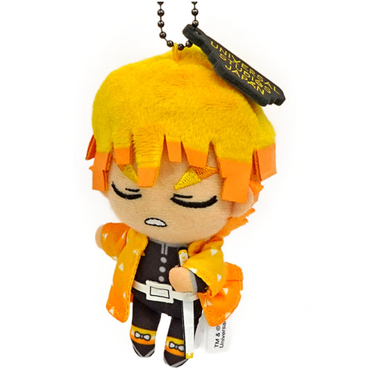 Demon Slayer: Kimetsu no Yaiba Zenitsu Agatsuma Mascot Keychain Universal Studios Japan 2021 Limited Keychains [USED]