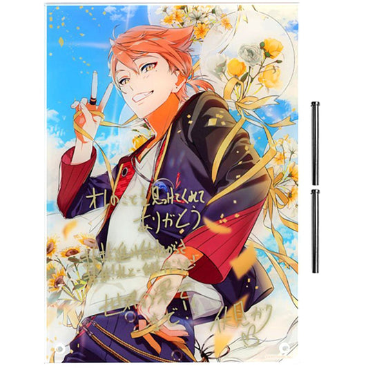 Fushimi Gaku Replica Autograph Message Acrylic Panel Virtual YouTuber Nijisanji 2021 Birthday Bonus [USED]
