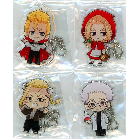 Tokyo Revengers Manjiro Sano & Others Acrylic Keychain Box A Halloween Ver. Princess Cafe Limited Keychains [USED]