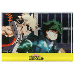 My Hero Academia Izuku Midoriya Katsuki Bakugo Running Side by Side Heroaca Acrylic Block Season 2 Munyugurumi Patio Exclusive Acrylic Item [USED]