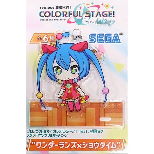Hatsune Miku: Colorful Stage! Hatsune Miku Wonderland Acrylic Keychain with Stand Wonderlands X Showtime Acrylic Item [USED]