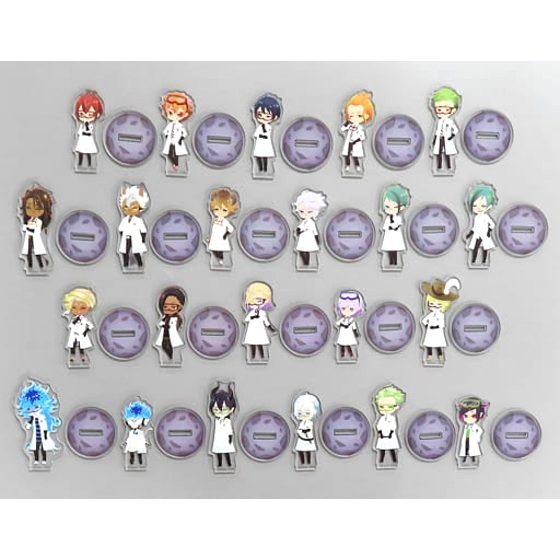 Disney: Twisted-Wonderland Riddle Rosehearts & Others Lab Coat All 22 Types Set Mini Acrylic Stand Collection Vol.4 Acrylic Stands [USED]