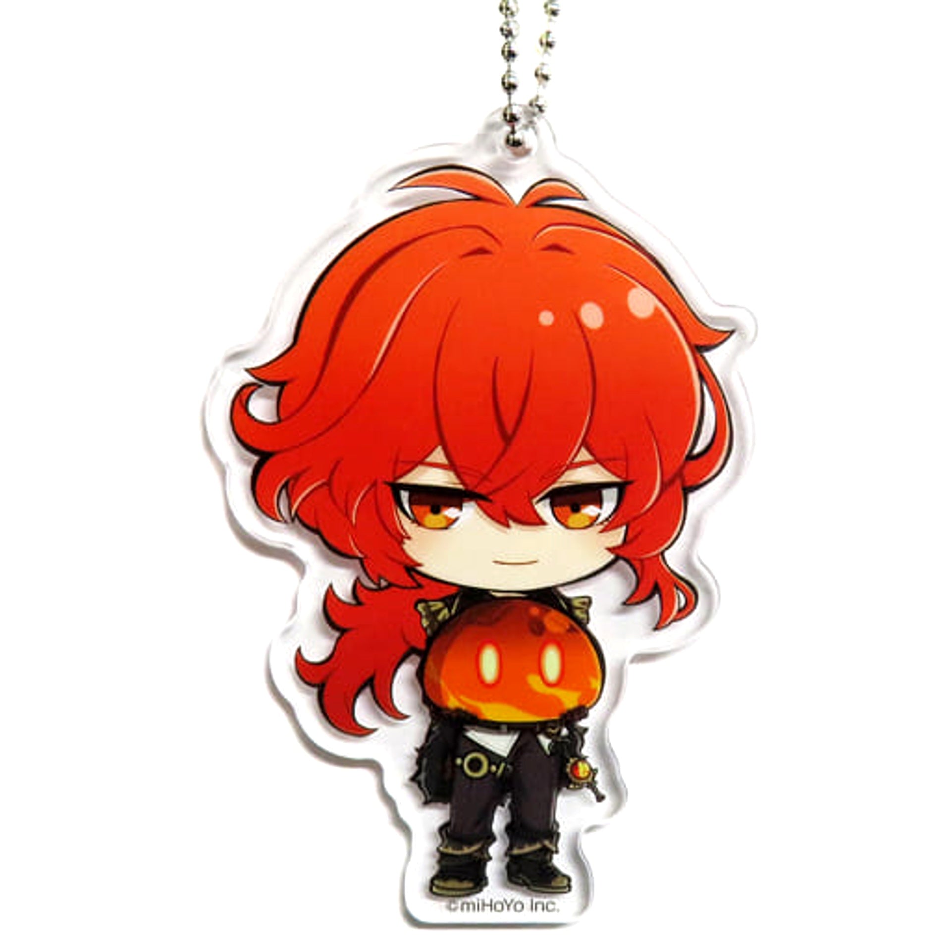 Genshin Diluc Original Acrylic Ball Chain SEGA Limited Acrylic Item [USED]
