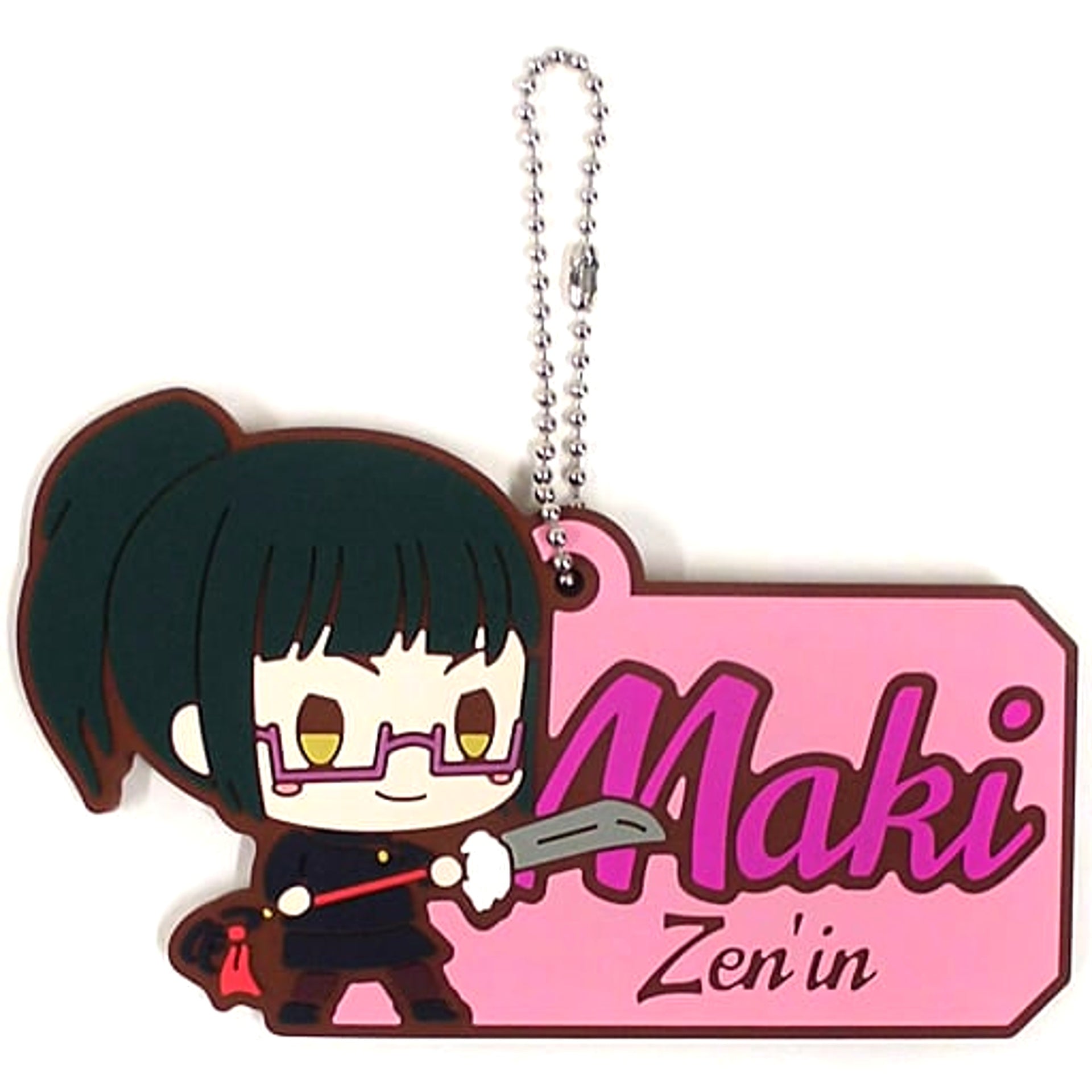 Jujutsu Kaisen Maki Zenin Ichiban Kuji 3 Rubber Keychain Prize G Keychains [USED]
