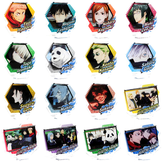 Set of 16 H Prize Ichiban Kuji Jujutsu Kaisen 3 Acrylic Stand [USED]
