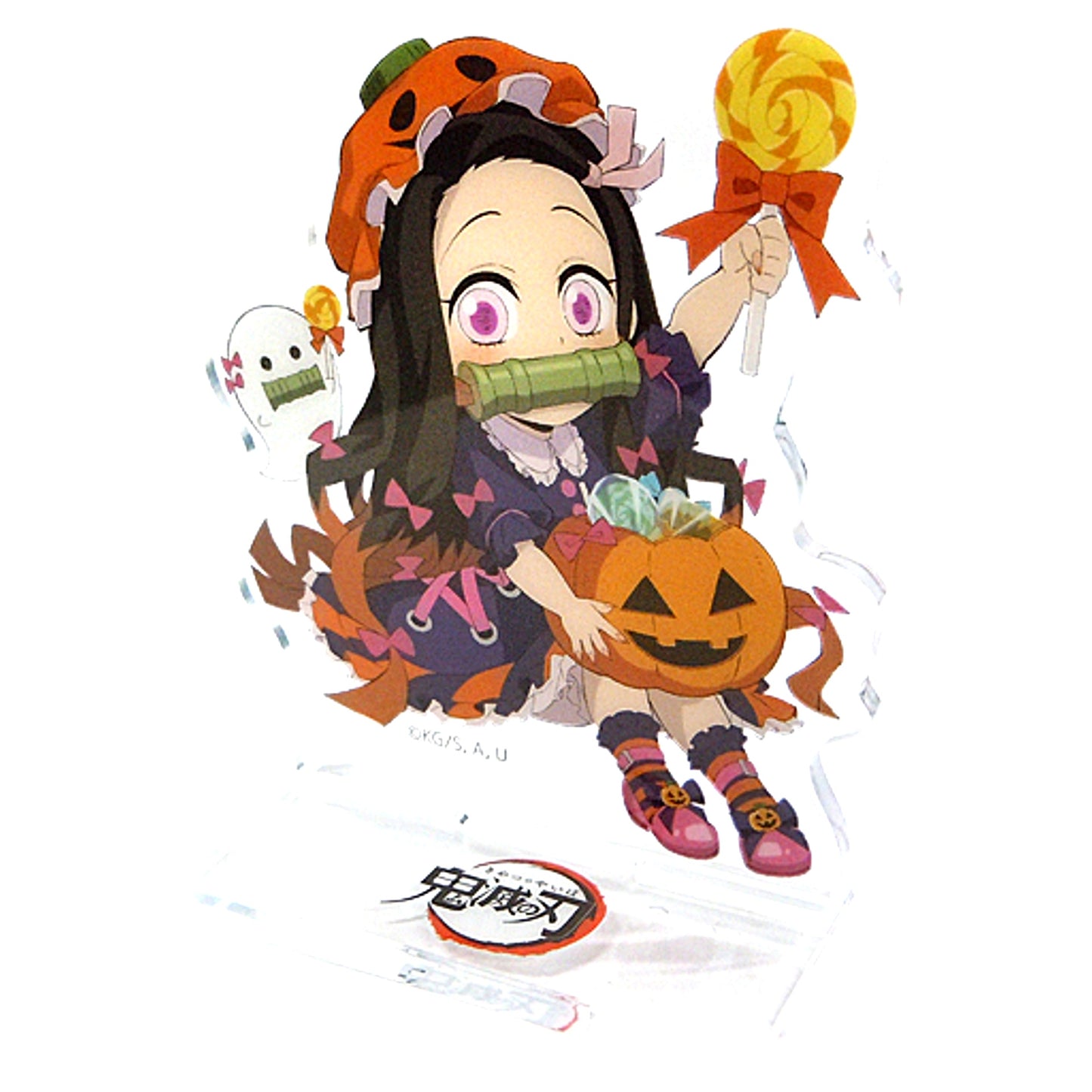 Nezuko Kamado Demon Slayer x ufotable cafe x Machi Asobi CAFE Halloween Event 2021 Random Acrylic Stand Group A [USED]