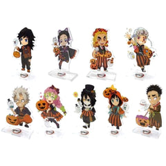 Demon Slayer: Kimetsu no Yaiba Obanai Iguro & Others All 9 Types Set Random Acrylic Stand Group B Ufotable Cafe Machi Asobi Cafe Halloween Event 2021 Limited Acrylic Stands [USED]