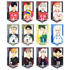 Set of 12 Haikyu!! TO THE TOP Trading Ani-Art Vol. 6 Acrylic Stand [USED]