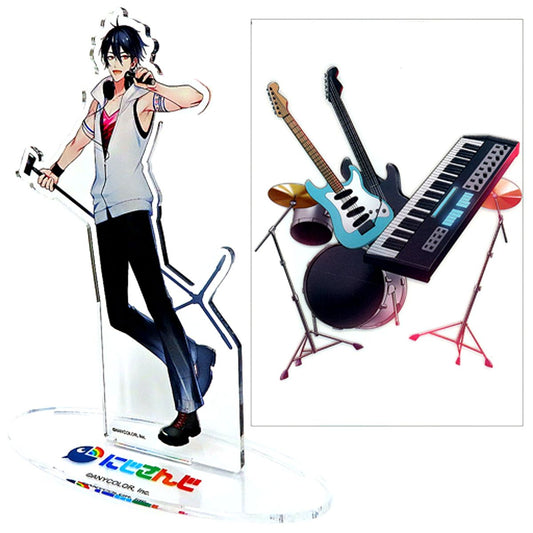 Yumeoi Kakeru Acrylic Stand with Clear Card Virtual YouTuber Nijisanji x SMILE BASE CAFE [USED]
