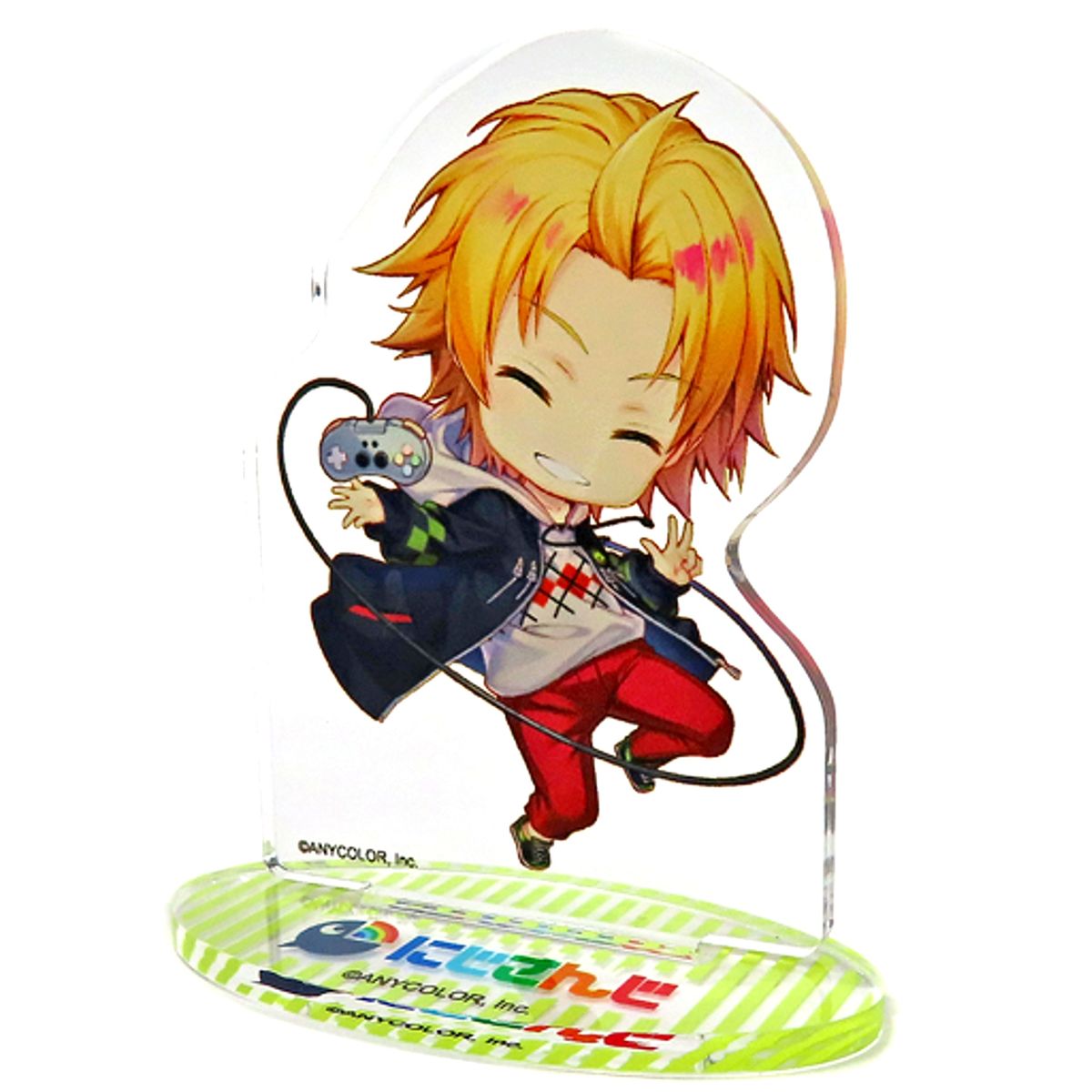 Kanda Shoichi Mini Acrylic Stand Virtual YouTuber Nijisanji x SMILE BASE CAFE [USED]