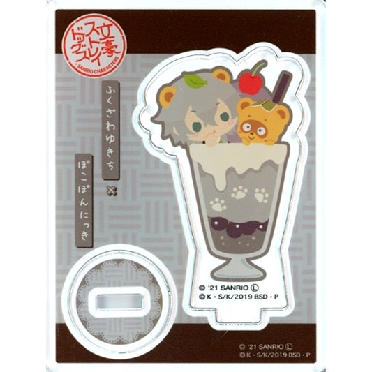 Yukichi Fukuzawa x Pokopon's Diary Trading Acrylic Stand Parfait Ver. Bungo Stray Dogs x Sanrio Characters Animate Girls Festival 2021 Goods [USED]
