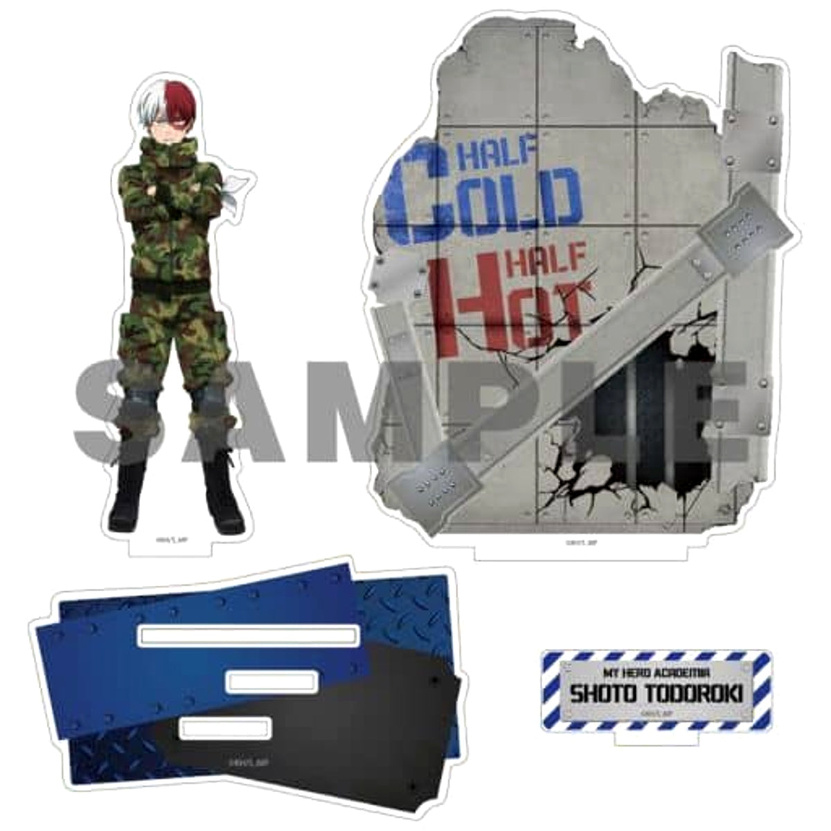My Hero Academia Shoto Todoroki Camouflage Acrylic Diorama Stand Acrylic Stands [USED]