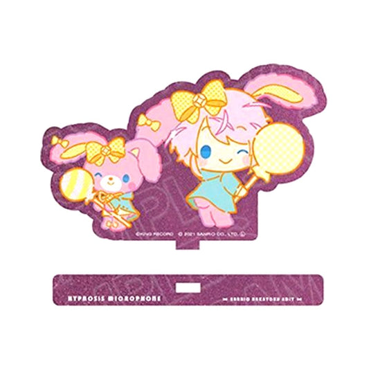 Ramuda Amemura x Bonbonribbon Glitter Acrylic Stand Hypnosis Mic Sanrio Nakayoku Edit [USED]