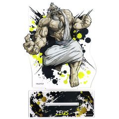 Record of Ragnarok Zeus BIG Acrylic Stand Winning Prize from Atari-Tsuki Trading Can Badges Acrylic Stands [USED]