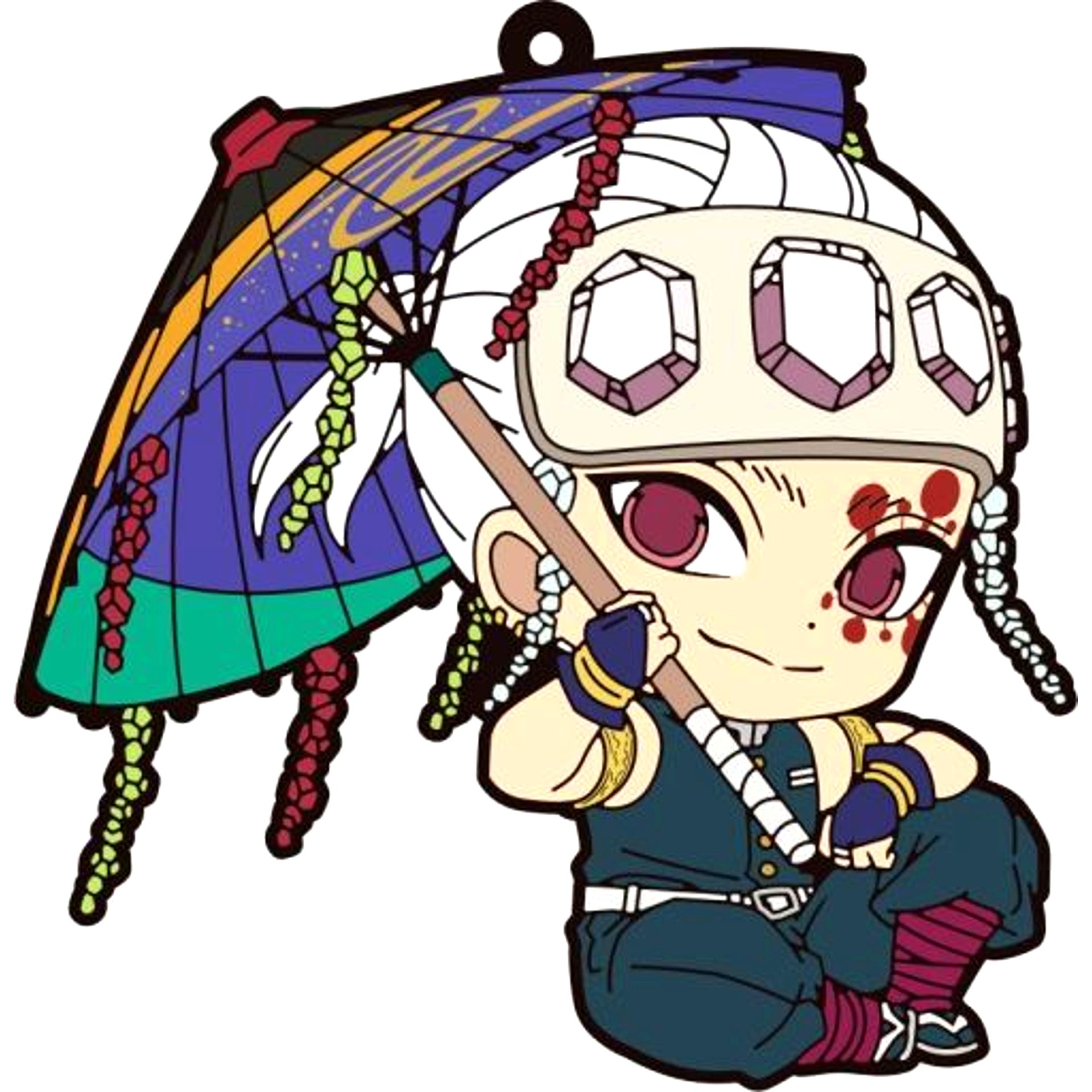 Tengen Uzui Demon Slayer: Kimetsu no Yaiba Petanko Trading Rubber Strap Wagasa Vol. 2 [USED]