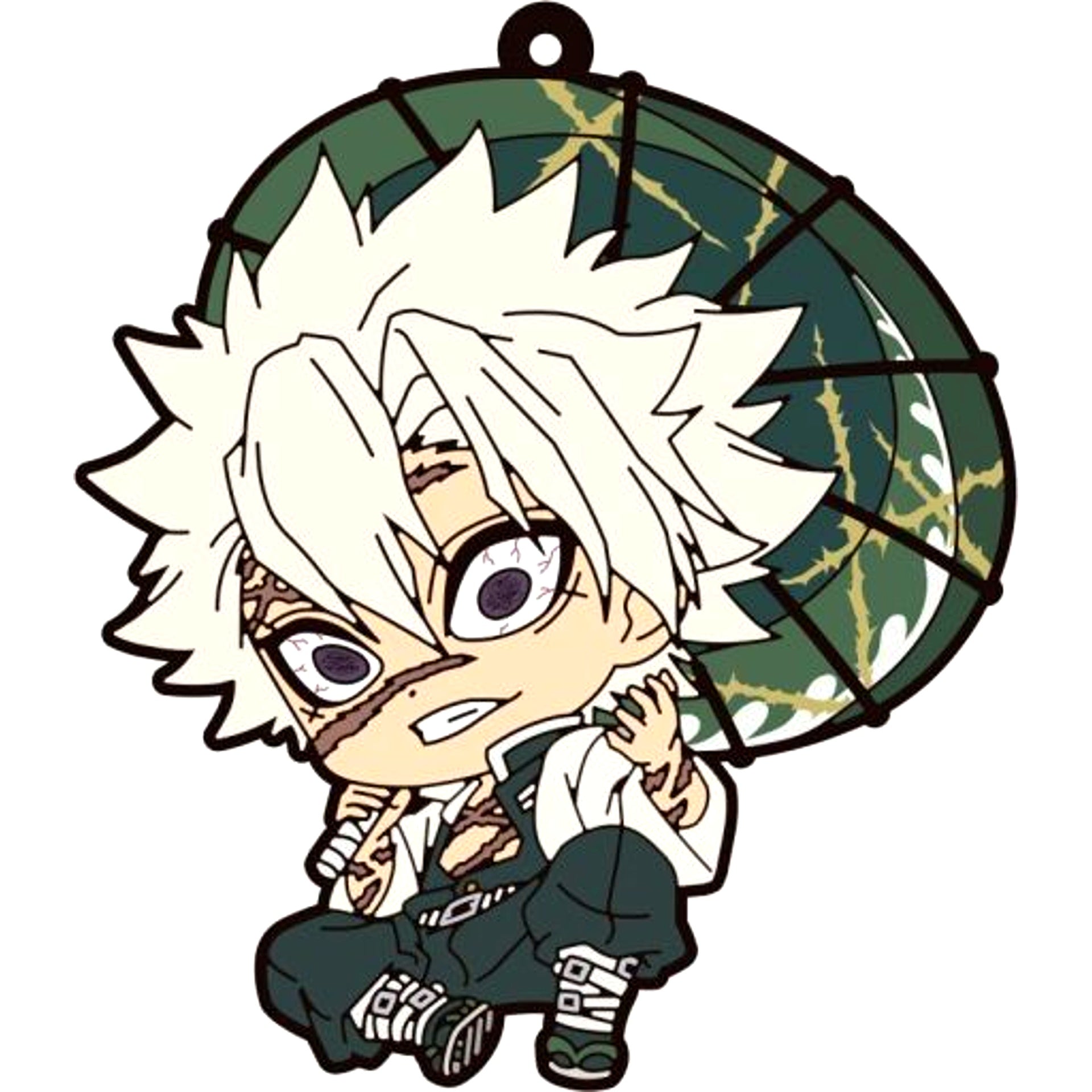 Sanemi Shinazugawa Demon Slayer Petanko Rubber Strap Wagasa Vol.2 [USED]