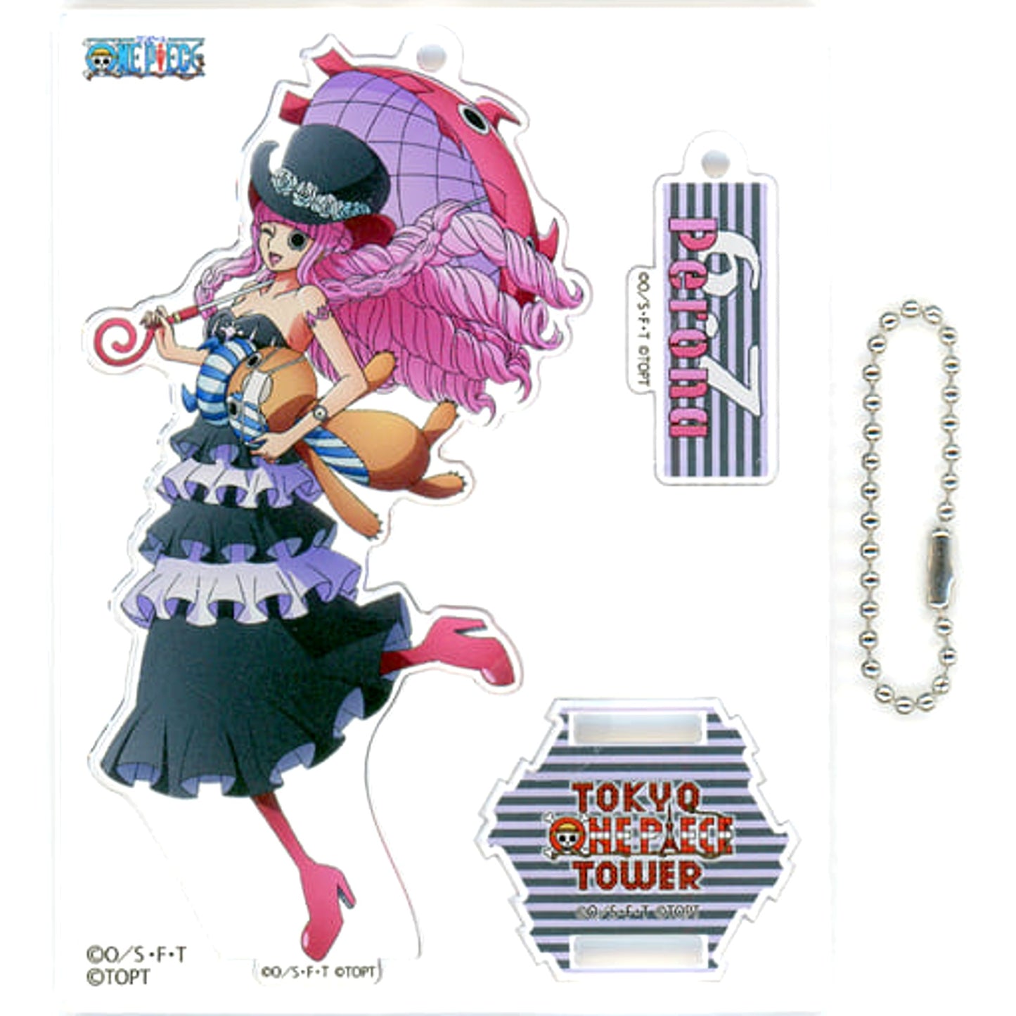 One Piece Perona Birthday Acrylic Stand Charm 2020 Tokyo One Piece Tower Mugiwara Store Limited Charm [USED]