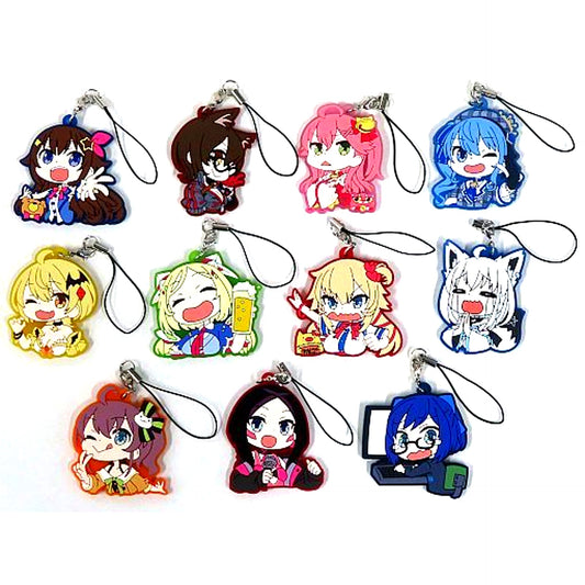 Set of 11 Virtual YouTuber Hololive Capsule Rubber Strap Vol.1 [USED]