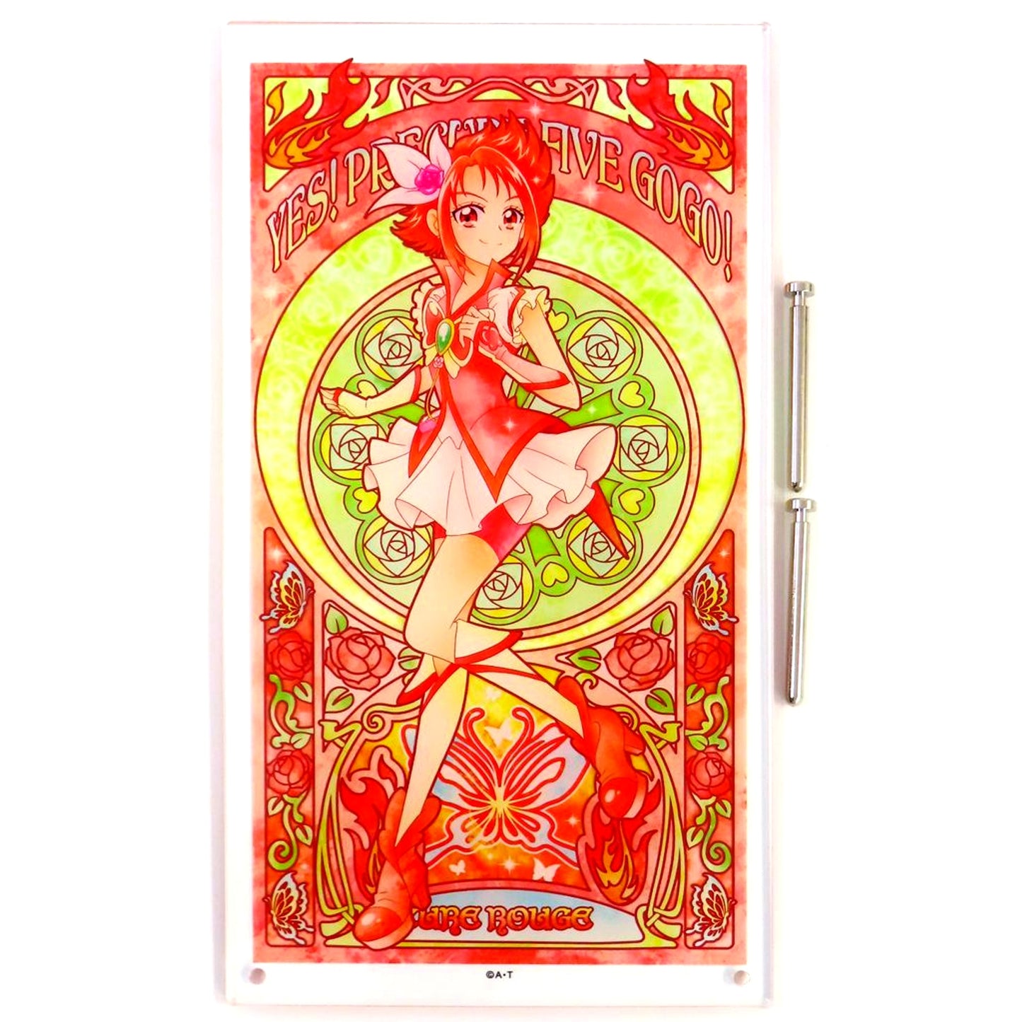 Cure Rouge Butterfly Rose Yes! Precure 5 GoGo! Acrylic Art Board [USED]