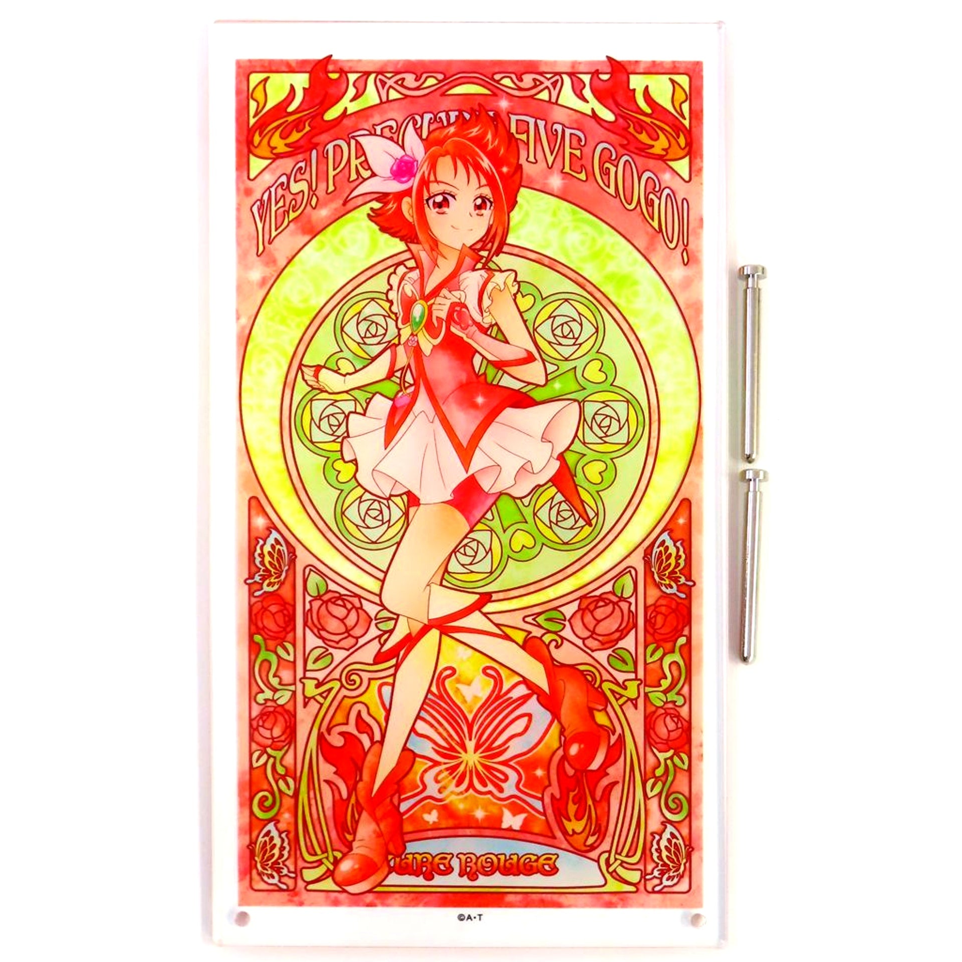 Cure Rouge Butterfly Rose Yes! Precure 5 GoGo! Acrylic Art Board [USED]