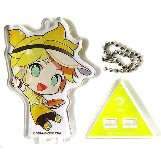 Hatsune Miku: Colorful Stage! Len Kagamine Trading Acrylic Stand Keychain 25-ji, Nightcord de. & Virtual Singer animate cafe Limited Acrylic Stands [USED]