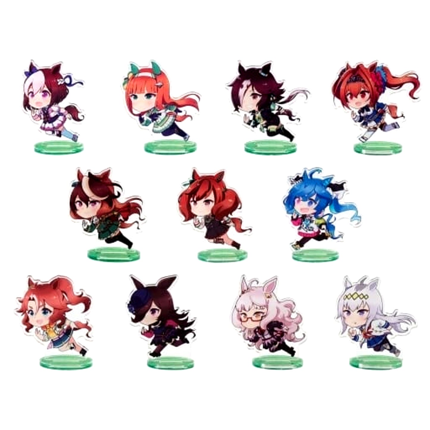 Umamusume: Pretty Derby Season 2 Full Speed Acrylic Stand 1 Set of 11 [USED]